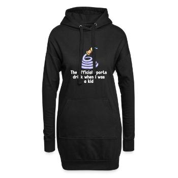 Der Offizielle Sportdrink Meiner Kindheit – - Hoodie-Kleid - Schwarz - Vorne