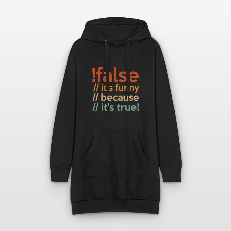 Programmierer false true Informatiker Student Code Hoodie-Kleid