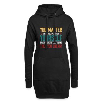 Physique quantique Physicien Physique Professeur Molécule - Sweat-shirt à capuche long Femme - noir - Devant