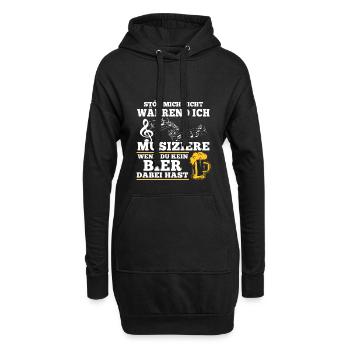 Blasmusik Shirt · Musiker · Störe mich nicht - Hoodie-Kleid - Schwarz - Vorne