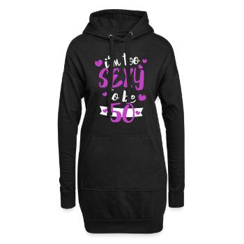 50ème cadeau d'anniversaire - 50 ans - 50ème - Sweat-shirt à capuche long Femme - noir - Devant