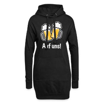 XEinHochAufUns (NEG / 3) - Hoodie-Kleid - Schwarz - Vorne