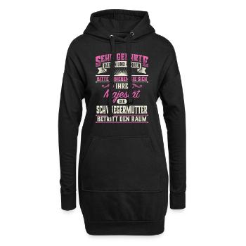 Majestät Schwiegermutter Schwieger Geschenk - Hoodie-Kleid - Schwarz - Vorne