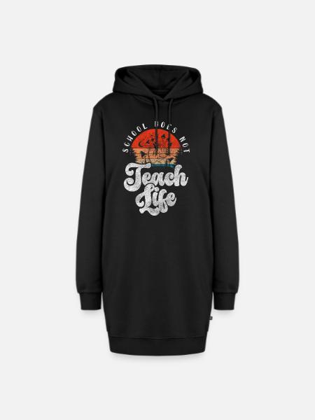 Schüler Uni Abschluss Examen - Hoodie-Kleid - Schwarz