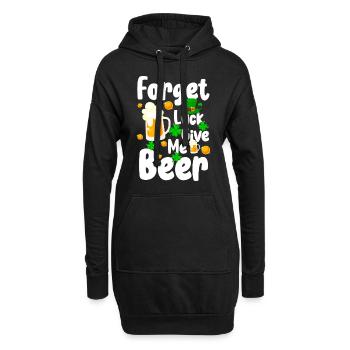 Irisch Shamrock Kobold Celtic - Hoodie-Kleid - Schwarz - Vorne