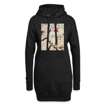 L’avenir n’est pas annulé - Sweat-shirt à capuche long Femme - noir - Devant