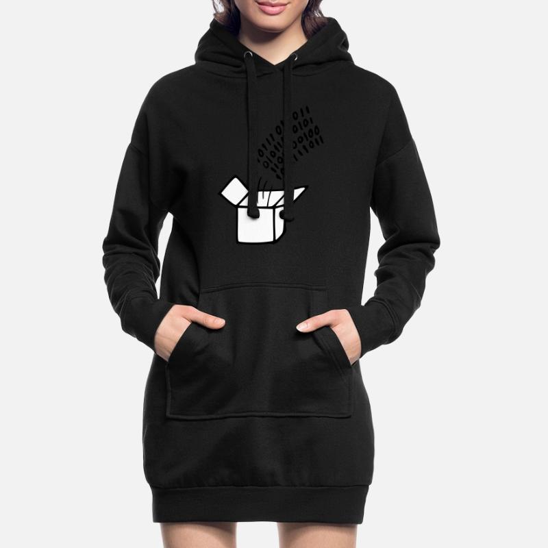 OpenSource Code Sweat-shirt à capuche long Femme