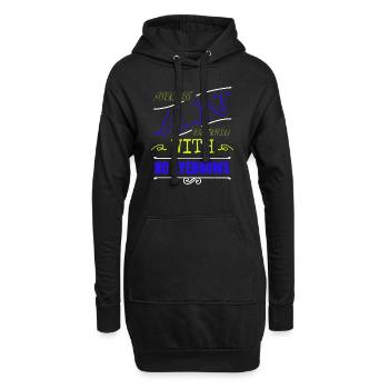 electricians love funny sayings present idea - Hoodie-Kleid - Schwarz - Vorne