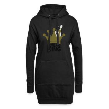 Bowling King - Hoodie-Kleid - Schwarz - Vorne