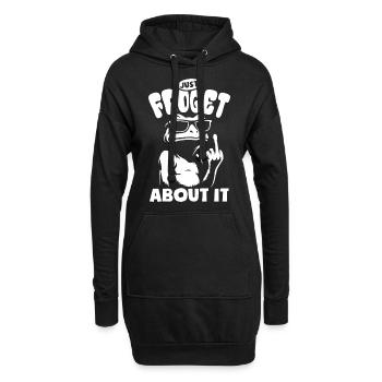 Frog Just froget about it - Jeu de mots de grenouille - Sweat-shirt à capuche long Femme - noir - Devant