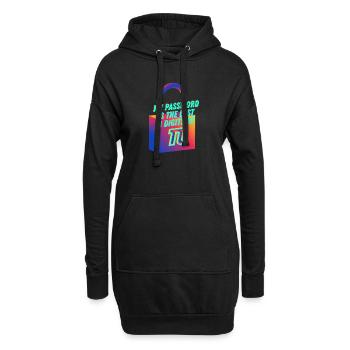 Mon mot de passe est le dernier 8 chiffres de Pi Math Nerd - Sweat-shirt à capuche long Femme - noir - Devant