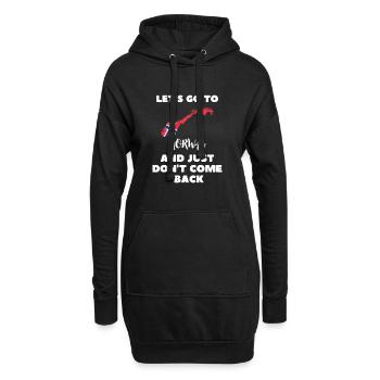 Drapeau norvégien Norvégien Drôle Norvège - Sweat-shirt à capuche long Femme - noir - Devant