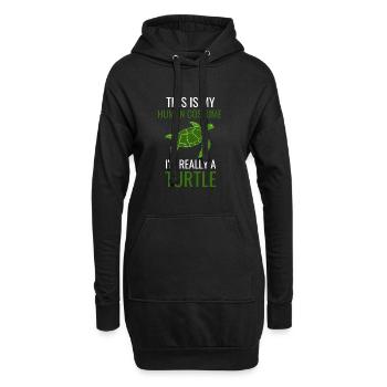 Animal Tortues de Mer Costume Tortue Cadeau Tortue - Sweat-shirt à capuche long Femme - noir - Devant