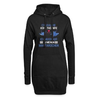Mantarochen Therapie Tier Geschenk Mantarochen - Hoodie-Kleid - Schwarz - Vorne