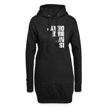 IST MEIN FAHRRAD IN ORDNUNG LUSTIGES BIKE SHIRT - Hoodie-Kleid - Schwarz - Vorne