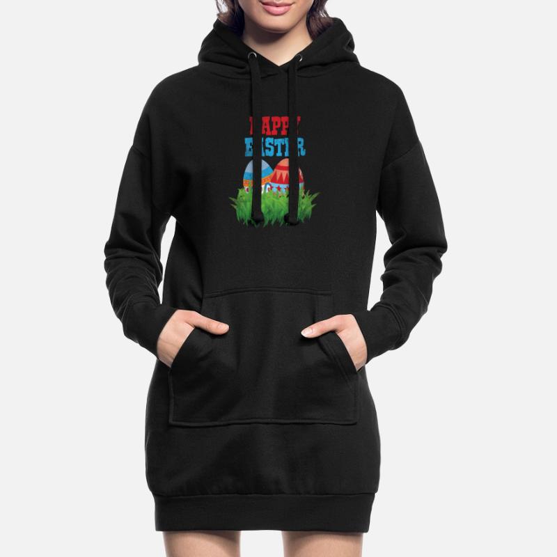 Easter Easter Eggs Easter Bunny Jesus Easter Christian Hoodie Dress