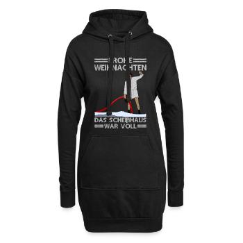 Onkel Eddies Weihnachten - Hoodie-Kleid - Schwarz - Vorne