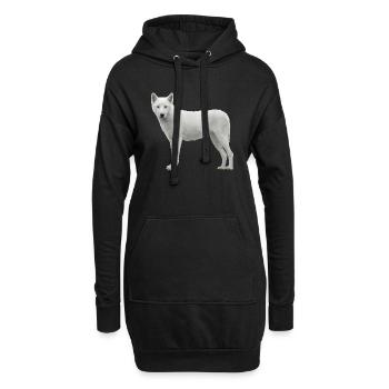 Wolf - Hoodie-Kleid - Schwarz - Vorne