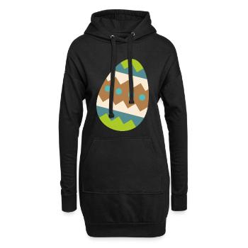 Easter egg - Hoodie Dress - black - Front