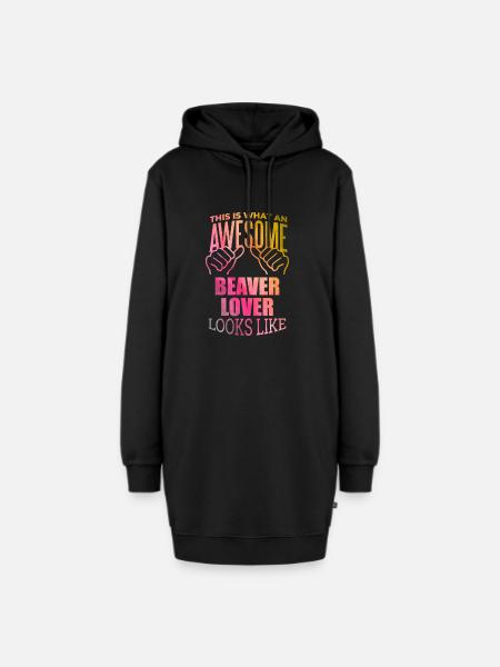Biber Biber Biber Biber - Hoodie-Kleid - Schwarz