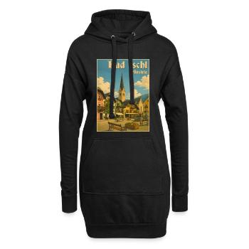 Bad Ischl Austria - Hoodie-Kleid - Schwarz - Vorne