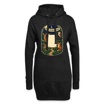 NIGHT MEADOW COUNT - Hoodie Dress - black - Front