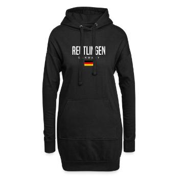 Reutlingen - Hoodie-Kleid - Schwarz - Vorne