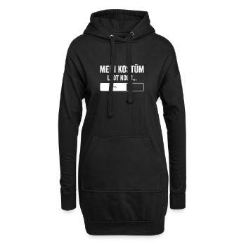 Mein Kostüm lädt noch Fasching Karneval - Hoodie-Kleid - Schwarz - Vorne