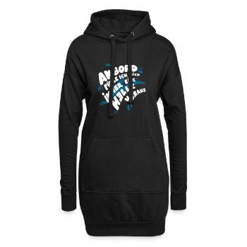 Eine Kreuzfahrt machen - Hoodie-Kleid - Schwarz - Vorne
