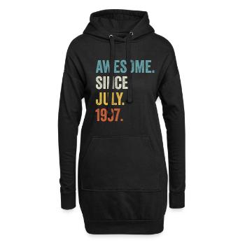 Génial depuis juillet 1997 25ème anniversaire - Sweat-shirt à capuche long Femme - noir - Devant