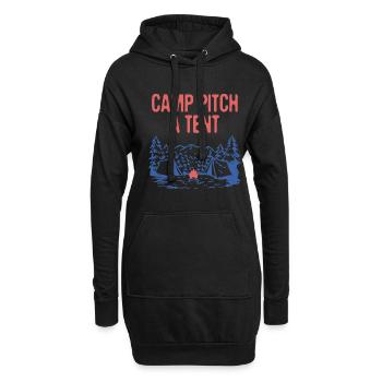 Camp Emplacement une tente Camping d’été Camping Tropical Camper - Sweat-shirt à capuche long Femme - noir - Devant