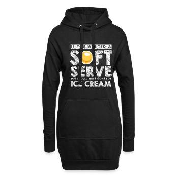 Lustiger Tischtennis Spruch Tischtennis - Hoodie-Kleid - Schwarz - Vorne
