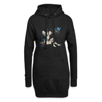 fee e 242 - Hoodie-Kleid - Schwarz - Vorne