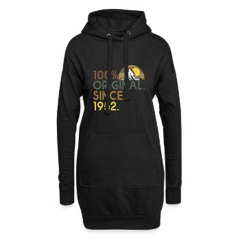 100% original seit 1952 Jubiläum 70 Jahre Wanderung - Hoodie-Kleid - Schwarz - Vorne