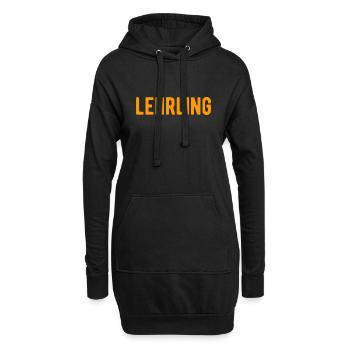 lehrling azubi - Hoodie-Kleid - Schwarz - Vorne