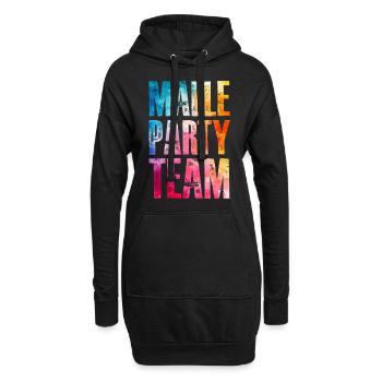 Malle Party Team Bunt - Hoodie-Kleid - Schwarz - Vorne