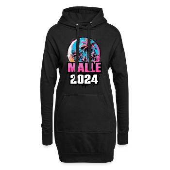 Malle 2024 Palmiers - Sweat-shirt à capuche long Femme - noir - Devant