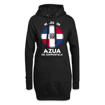 Dominikanische Republik - Hoodie-Kleid - Schwarz - Vorne