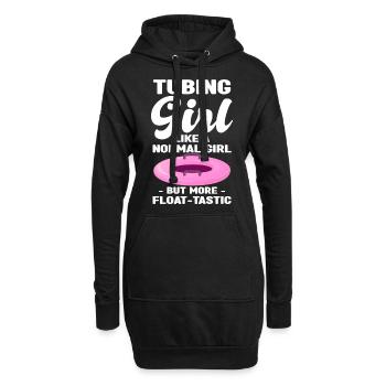 Rafting - Hoodie-Kleid - Schwarz - Vorne