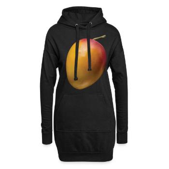 Mango Frucht Geschenk - Hoodie-Kleid - Schwarz - Vorne