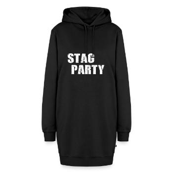Stag Party Junggesellenabschied JGA - Hoodie-Kleid - Schwarz - Vorne
