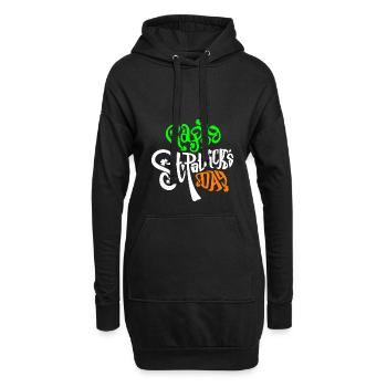 Kleeblatt Saint Patrick einzigartiges Design Saint Patrick - Hoodie-Kleid - Schwarz - Vorne
