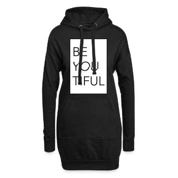 BE YOUTIFUL - Hoodie-Kleid - Schwarz - Vorne