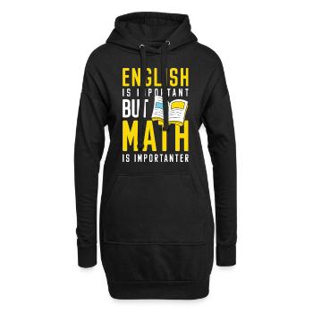 Universität Uni Schule Lernen - Hoodie-Kleid - Schwarz - Vorne