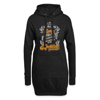 Ingenieur Style Hausbau Baumeister - Hoodie-Kleid - Schwarz - Vorne