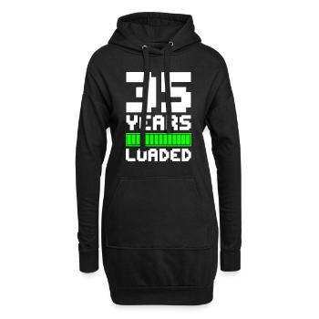 35 Years Loaded 35. Geburtstag - Hoodie-Kleid - Schwarz - Vorne