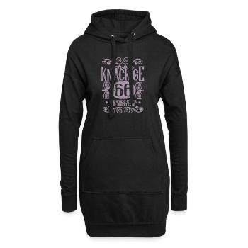 66. Geburtstag Frauen Königin Knackige 66 - Hoodie-Kleid - Schwarz - Vorne