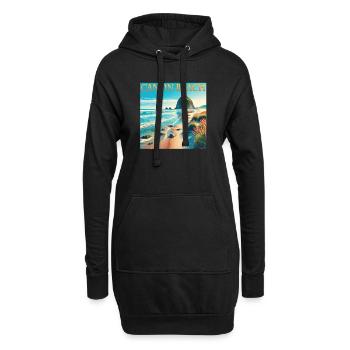 Cannon Beach Oregon Beach vacances Design - Sweat-shirt à capuche long Femme - noir - Devant