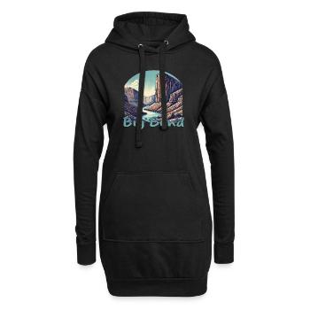 Texas Terlingua Santa Elena Canyon Big Bend - Sweat-shirt à capuche long Femme - noir - Devant