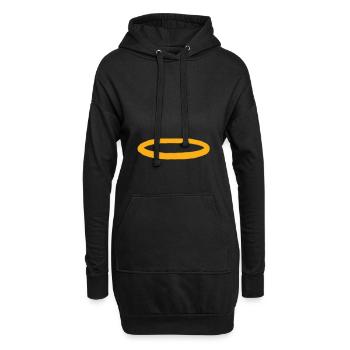 Heiligenschein Heilig Engel Gott - Hoodie-Kleid - Schwarz - Vorne
